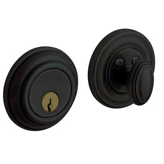 Baldwin - 8231 Traditional Deadbolt  - 190 - Satin Black- Grade 1