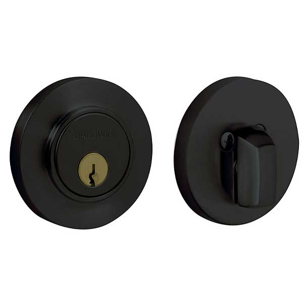 Baldwin - 8244 Contemporary Deadbolt - Satin Black - Grade 1