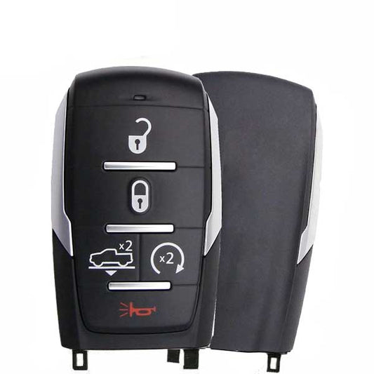 2019-2023 Ram 1500 Pickup / 5-Button Smart Key / PN: 68291690AE / OHT-4882056 / W/ Air Suspension / Silver Stripe