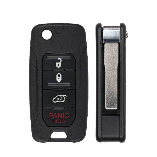 2015-2020 Jeep Renegade Fiat 500X / 4-Button Flip Key / PN: FI5-AM433TX / 2ADFTFI5AM433TX