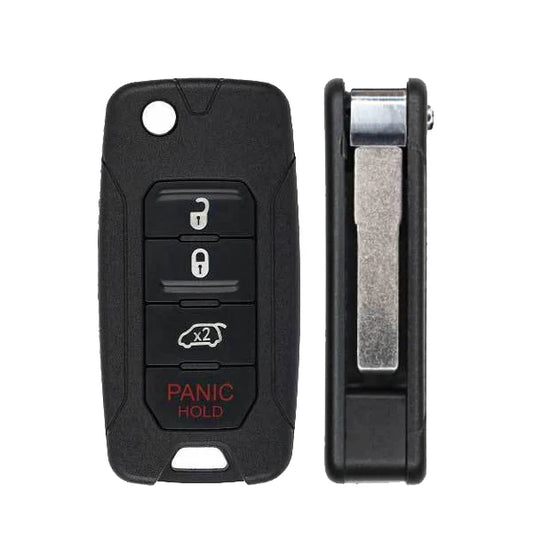 2015-2020 Jeep Renegade Fiat 500X / 4-Button Flip Key / PN: FI5-AM433TX / 2ADFTFI5AM433TX